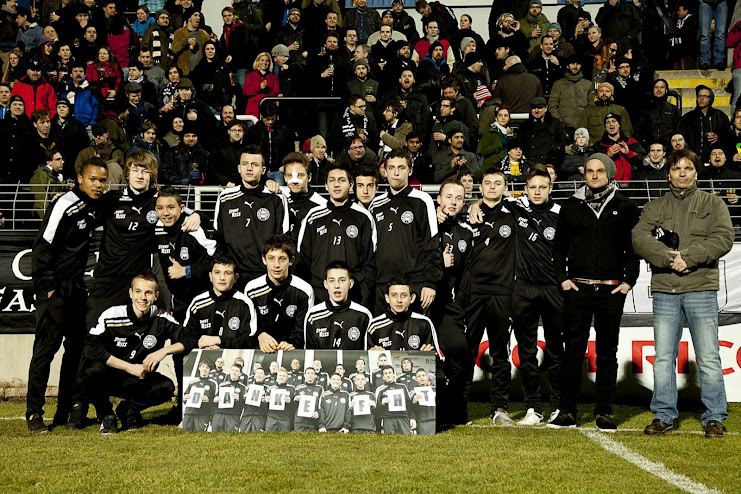 FHT führt Patenschaft des 97er Jahrgangs fort - Vorstellung beim Spiel WSK - Admira Amateure (2012-03-02)